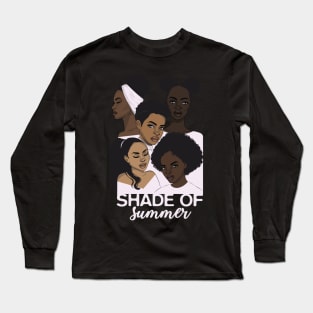 Shades of Summer / Girls of Color Illustration / Summer Long Sleeve T-Shirt